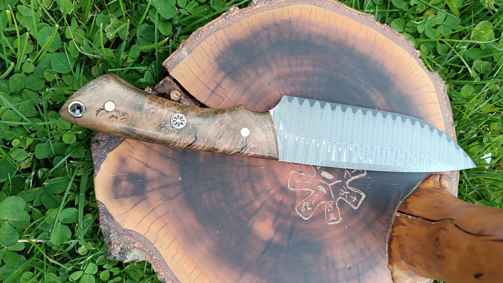 OBSIDIAN FANG #001 handmade knife