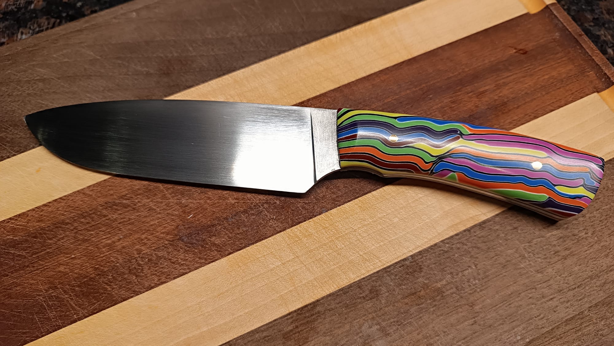 CHROMA WAVE #019 handmade knife