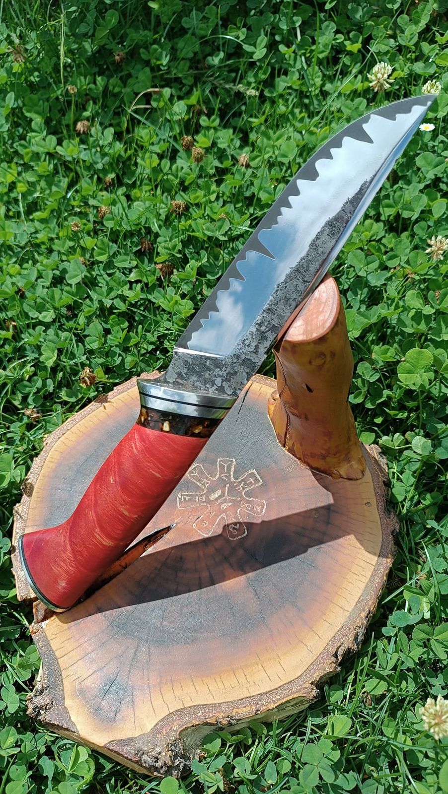 Crimson Predator handmade knife – photo 2