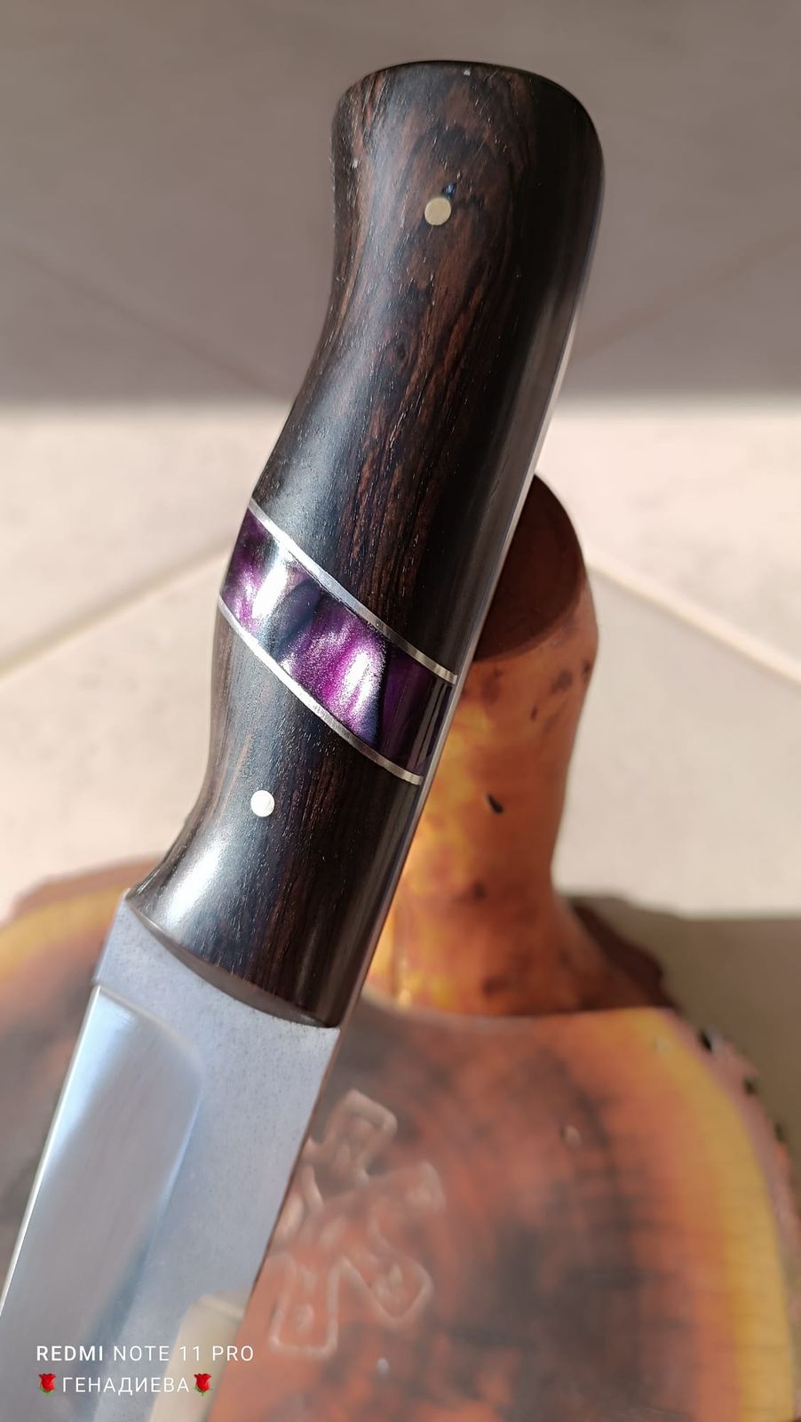 NIGHT VEIN #012 handmade knife